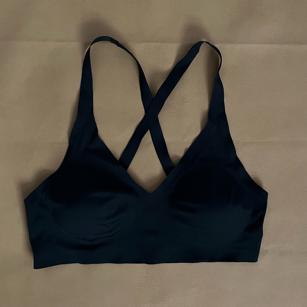 Lively Sleek Crossback Bralette Black Size Large